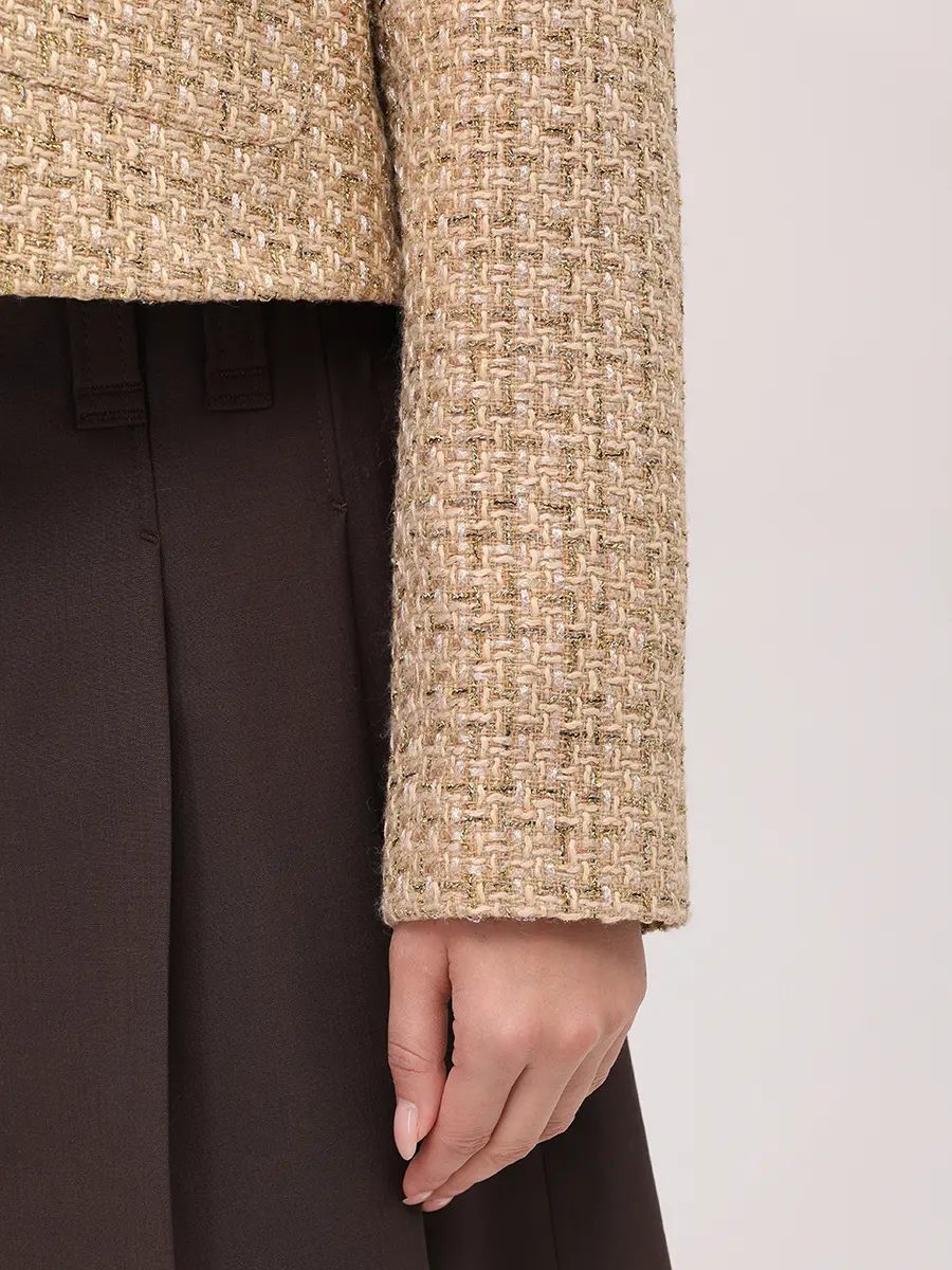 Жакет твидовый Beige Elegance Tweed