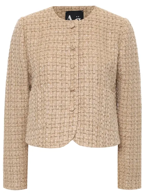 Жакет твидовый Beige Elegance Tweed ARGENTUM BRAND