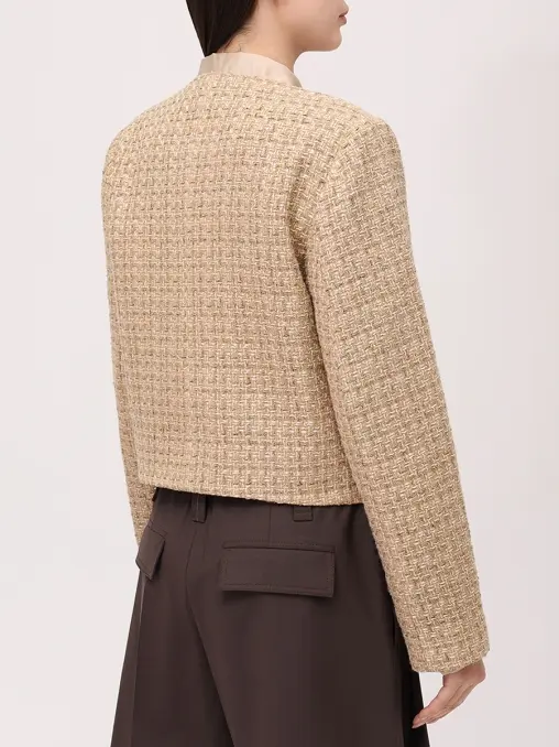 Жакет твидовый Beige Elegance Tweed ARGENTUM BRAND