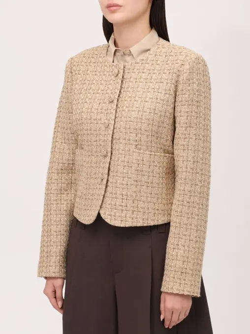 Жакет твидовый Beige Elegance Tweed ARGENTUM BRAND