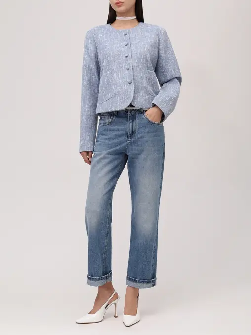 Жакет твидовый Blue Pearl Jacket ARGENTUM BRAND