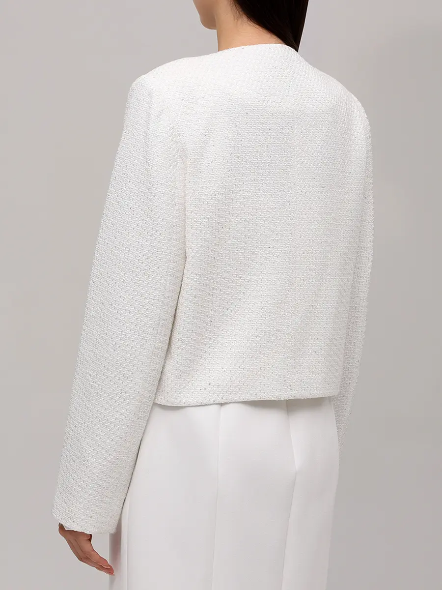 Жакет твидовый Crystal White Jacket