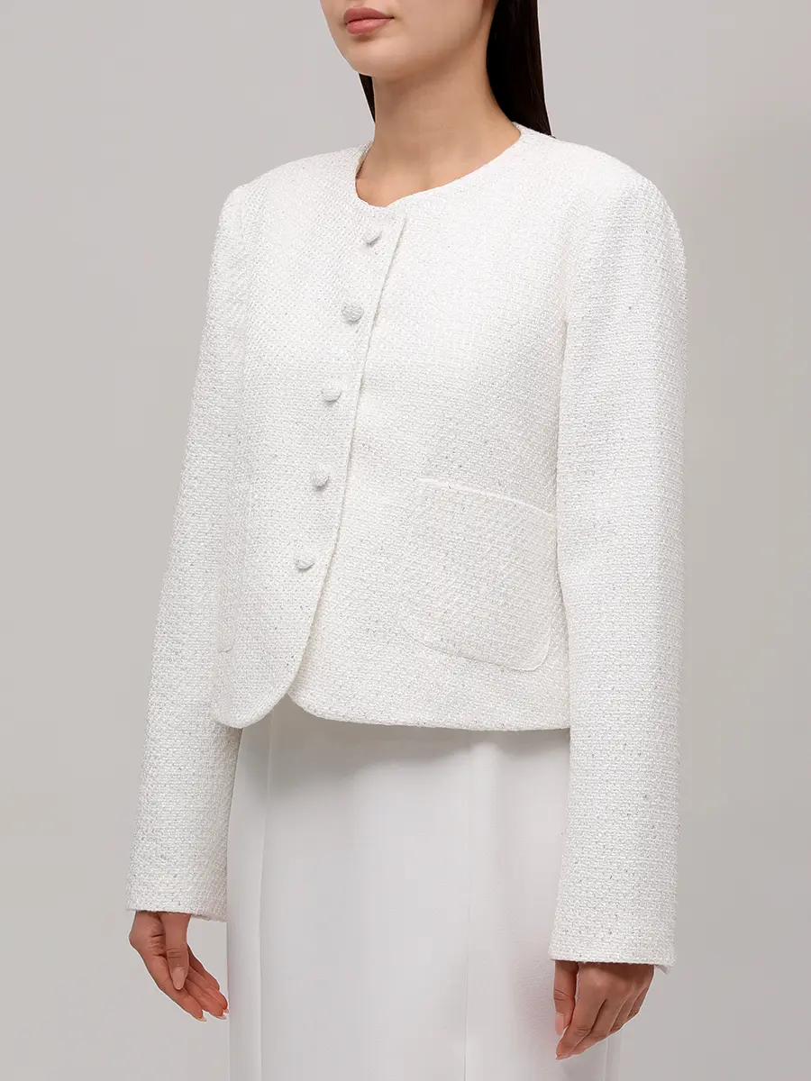 Жакет твидовый Crystal White Jacket