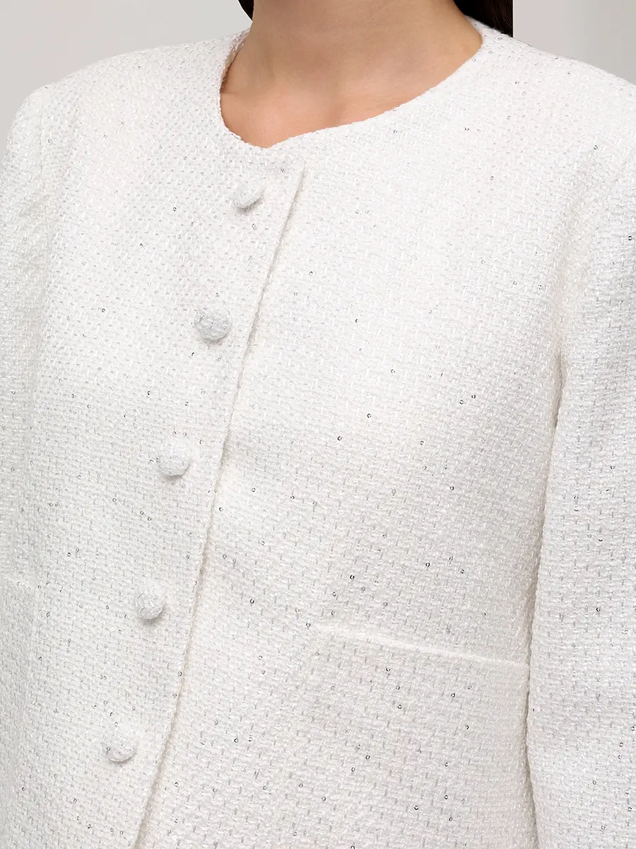 Жакет твидовый Crystal White Jacket