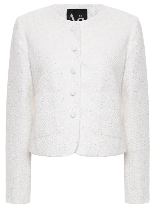 Жакет твидовый Crystal White Jacket ARGENTUM BRAND