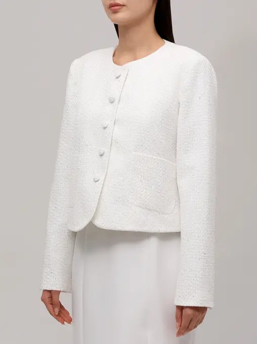 Жакет твидовый Crystal White Jacket ARGENTUM BRAND