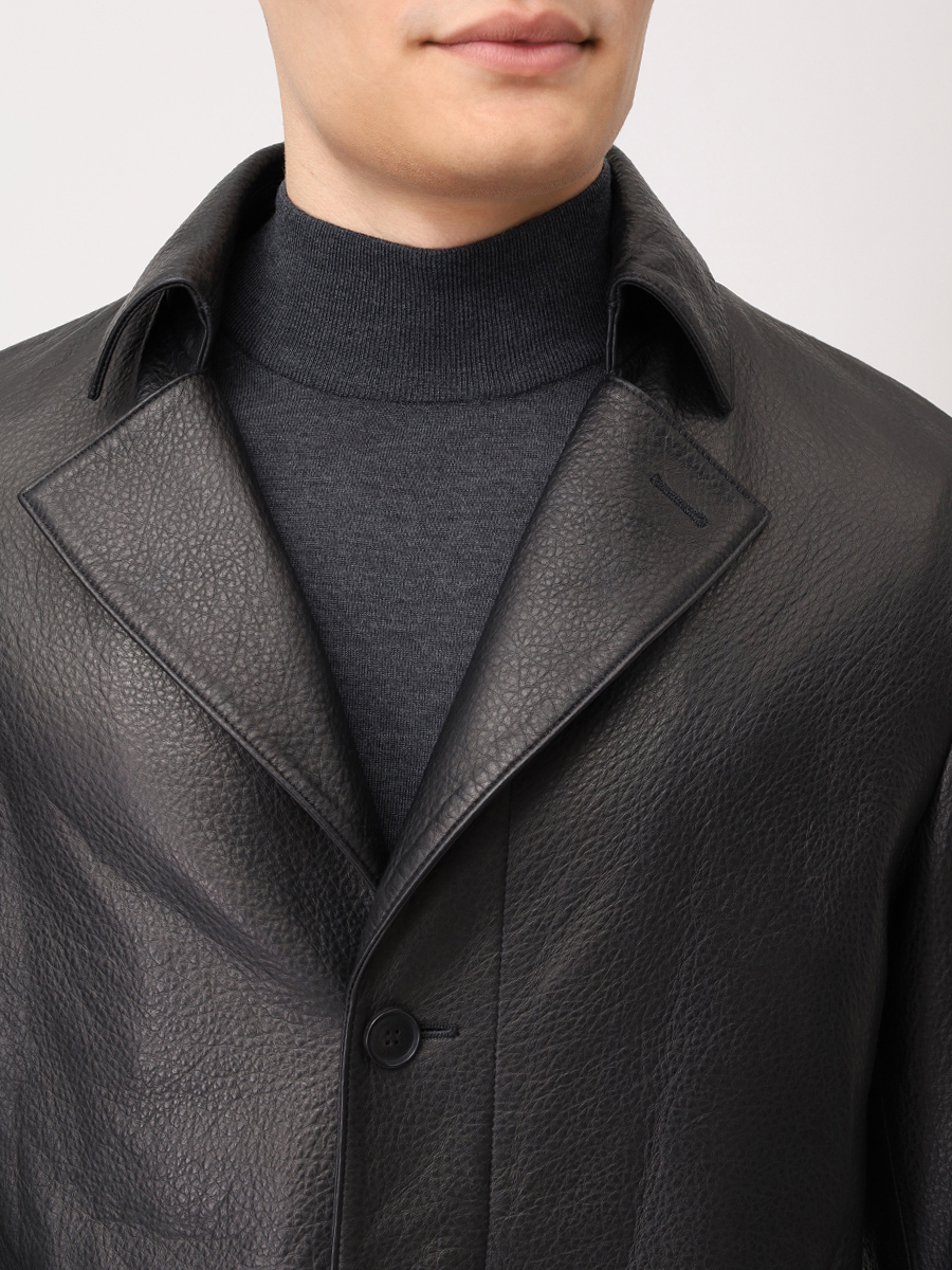 Плащ кожаный