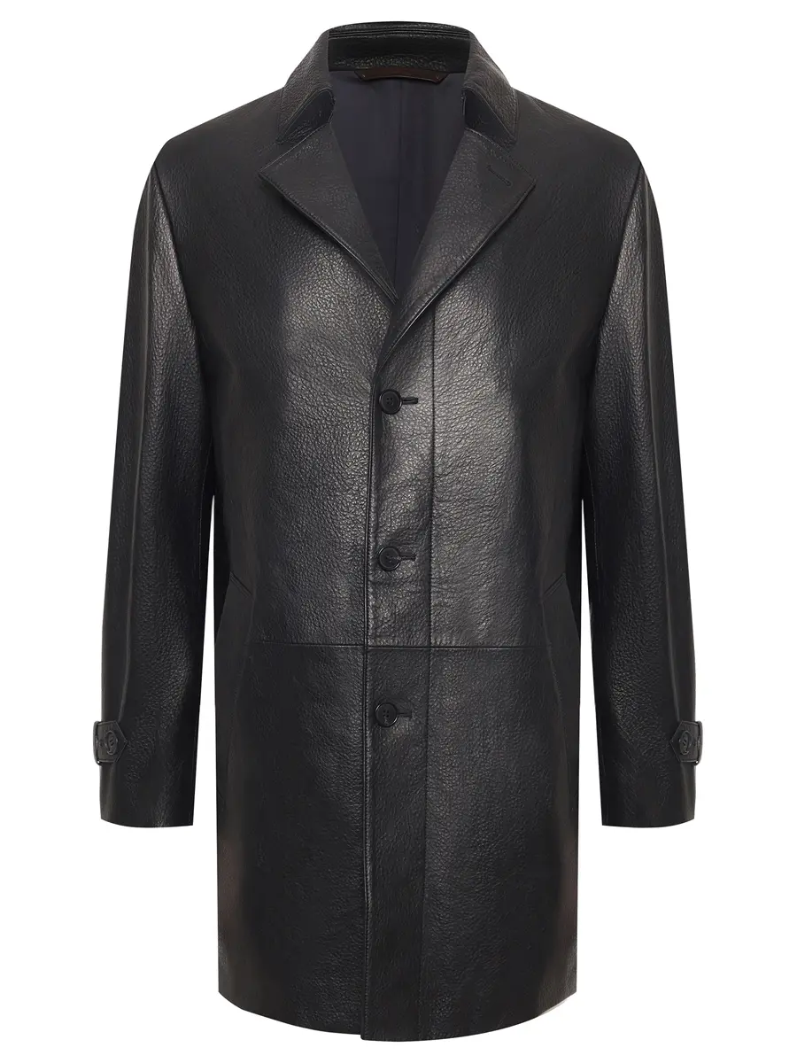 Плащ кожаный