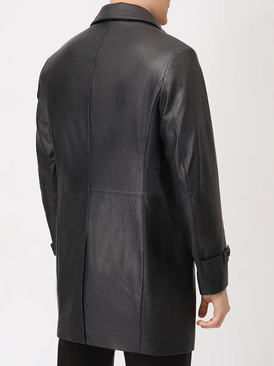 Плащ кожаный