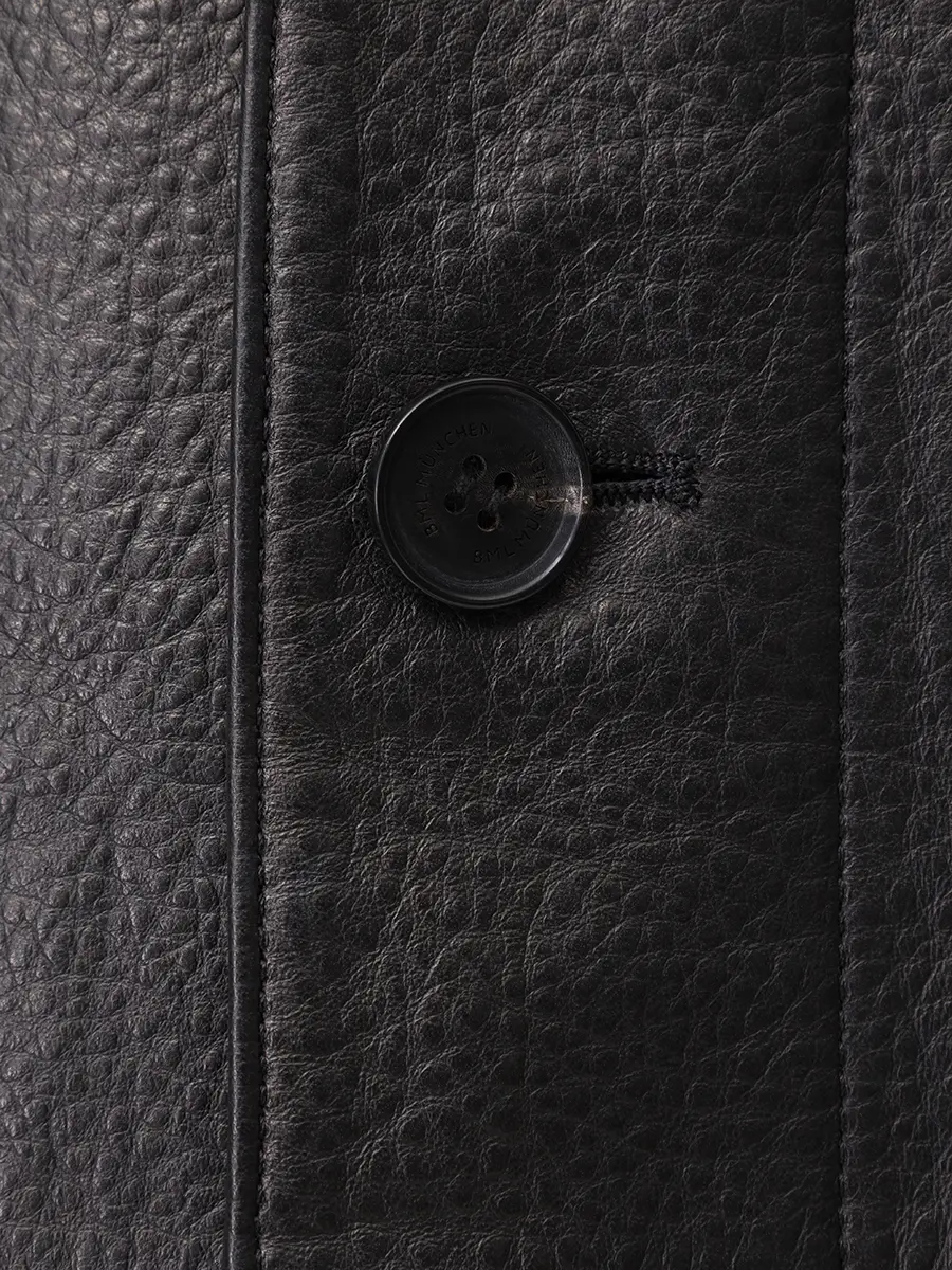 Плащ кожаный