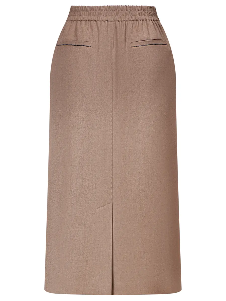 Юбка однотонная