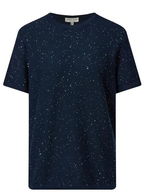 Футболка хлопковая с пайетками PERCE-NEIGE