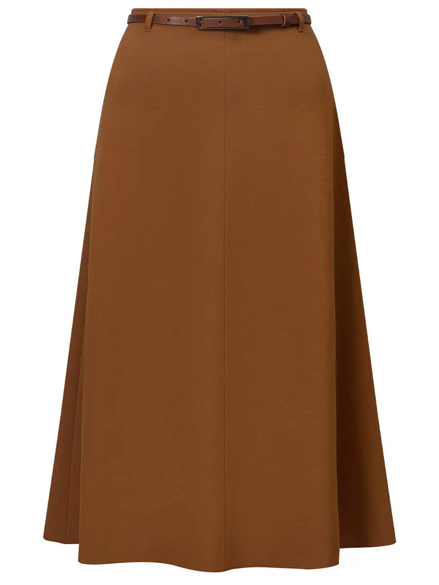 Юбка однотонная