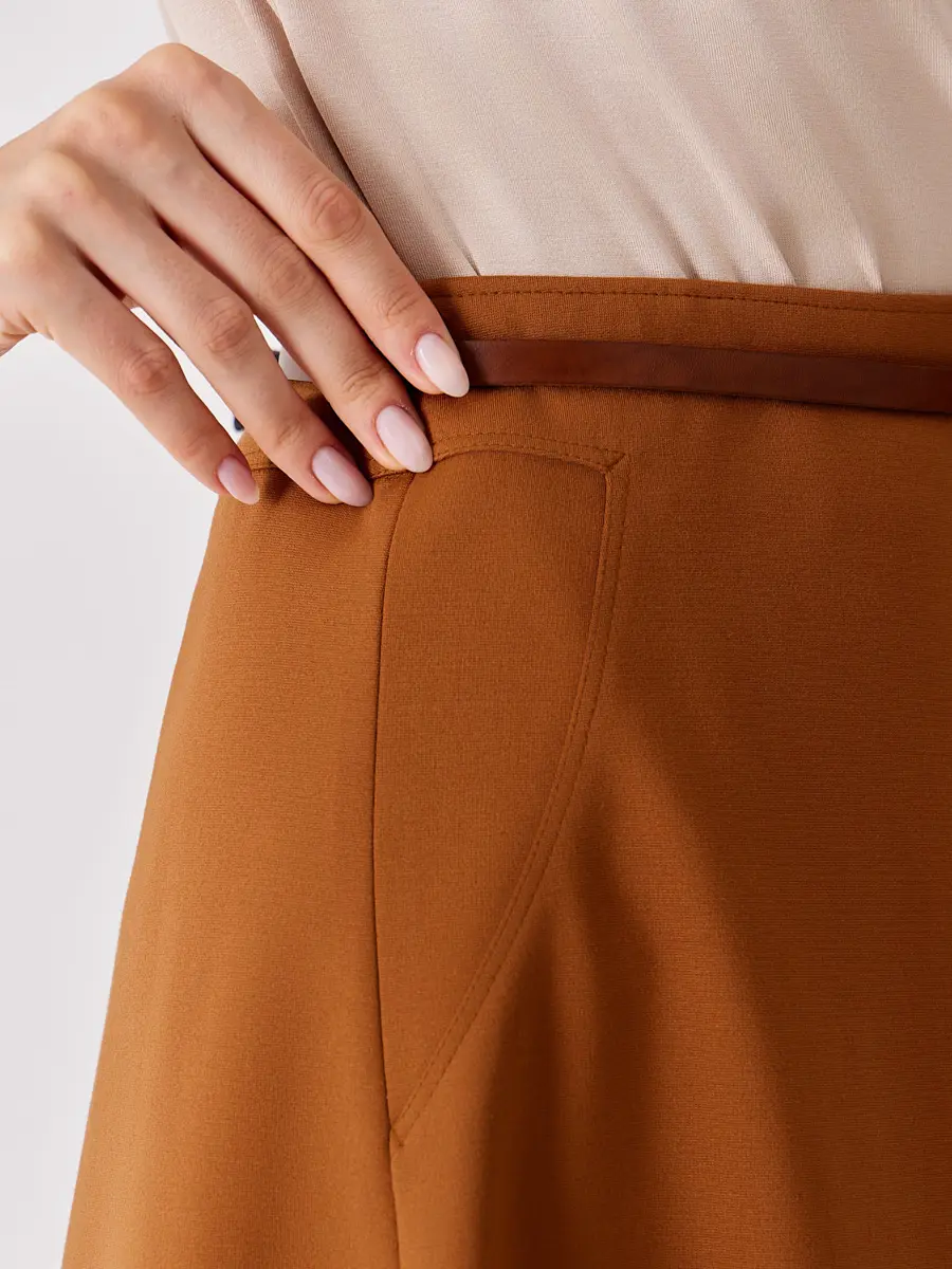 Юбка однотонная