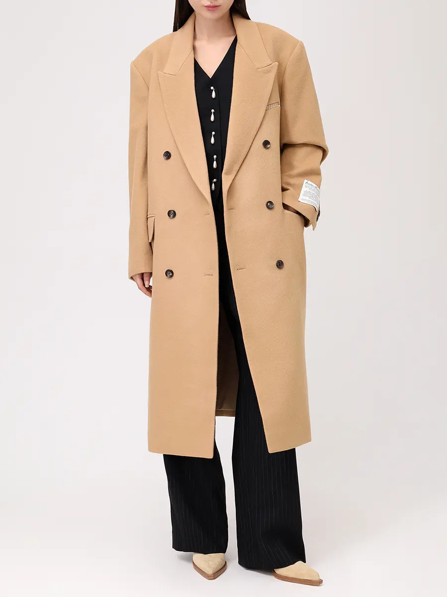 Пальто шерстяное