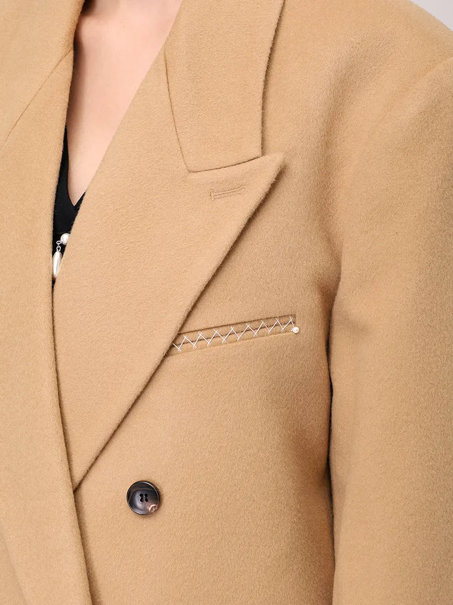 Пальто шерстяное