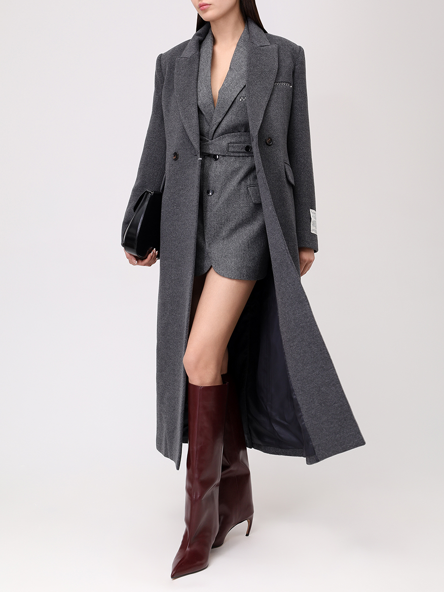 Пальто шерстяное