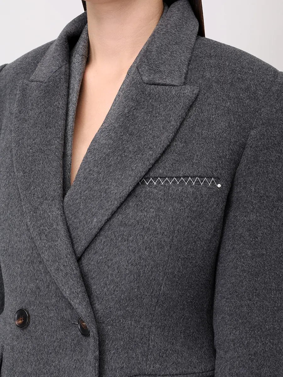 Пальто шерстяное