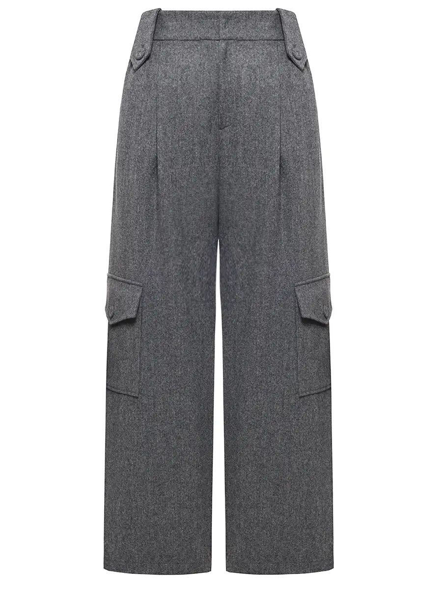 Брюки-карго шерстяные