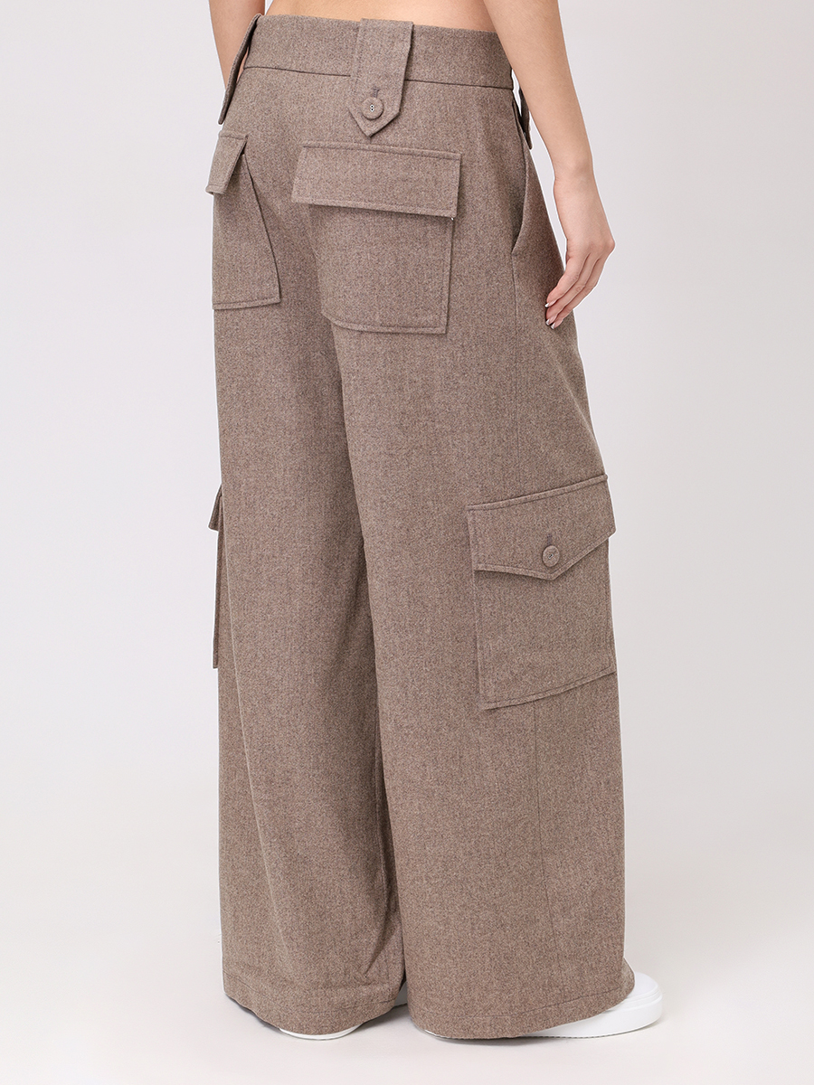 Брюки-карго шерстяные