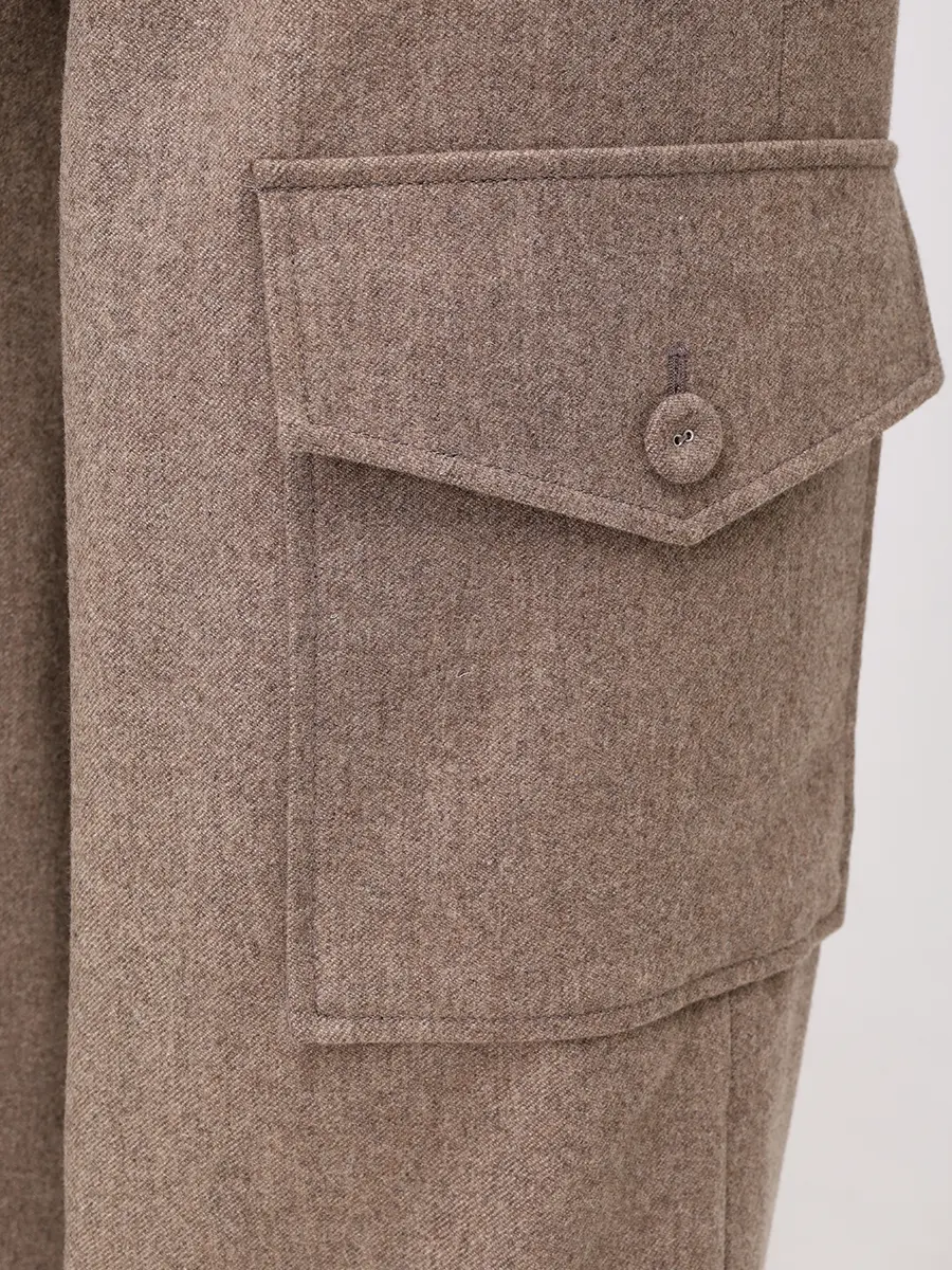 Брюки-карго шерстяные