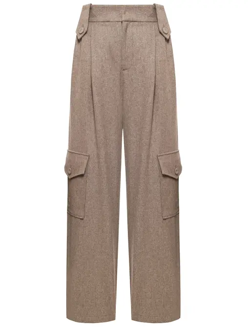 Брюки-карго шерстяные KIMHEKIM