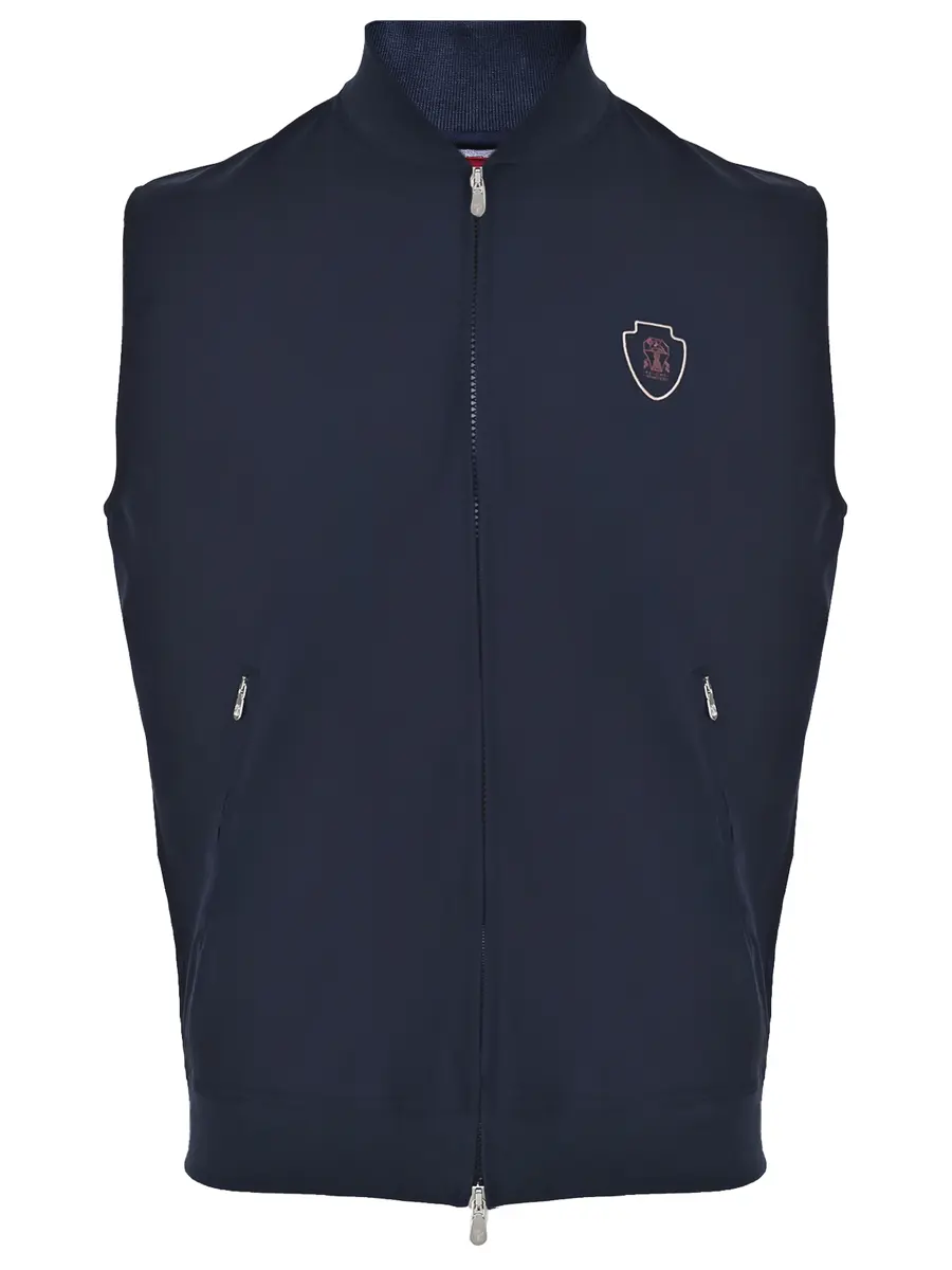 Жилет однотонный