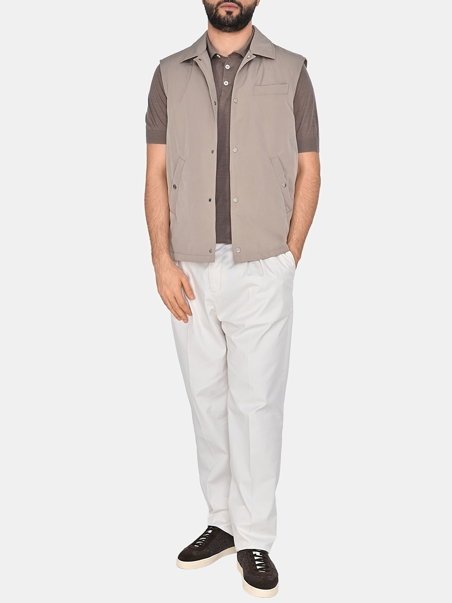 Жилет однотонный