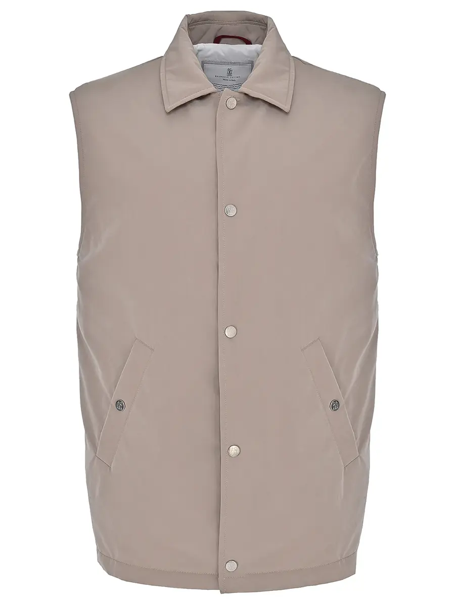 Жилет однотонный