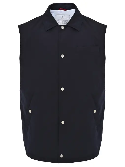 Жилет однотонный BRUNELLO CUCINELLI