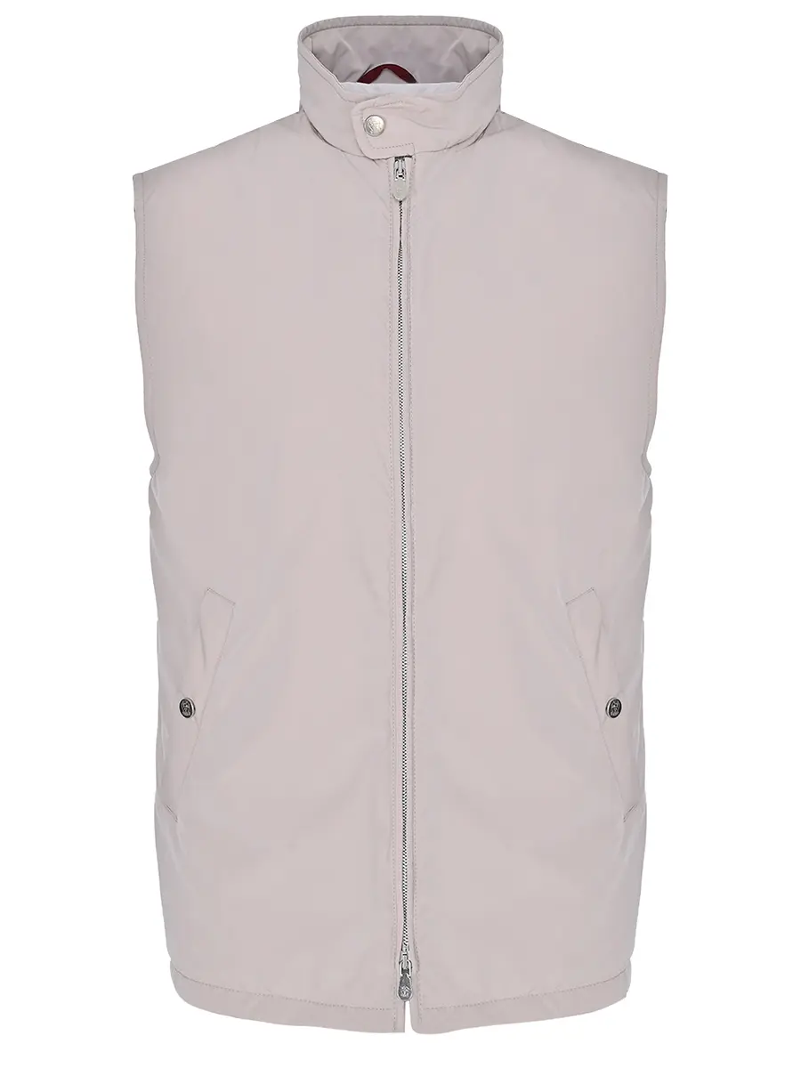 Жилет однотонный