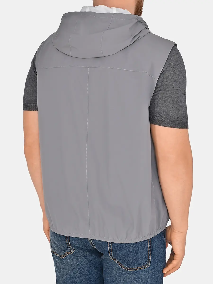 Жилет однотонный