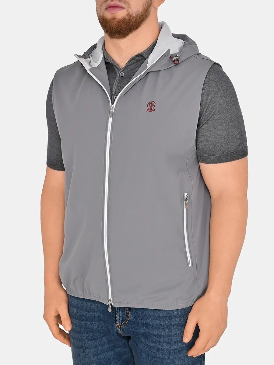 Жилет однотонный