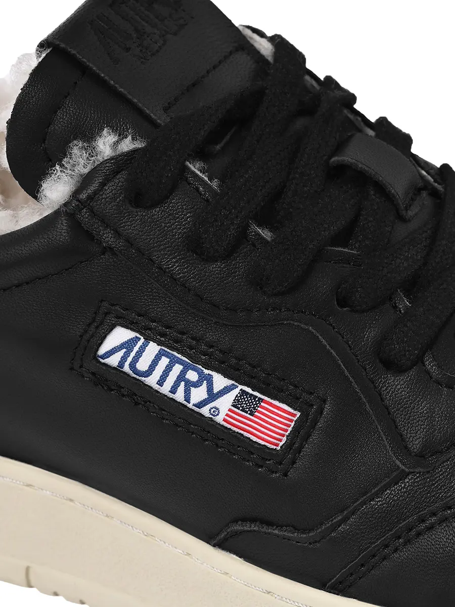 Кеды кожаные на меху