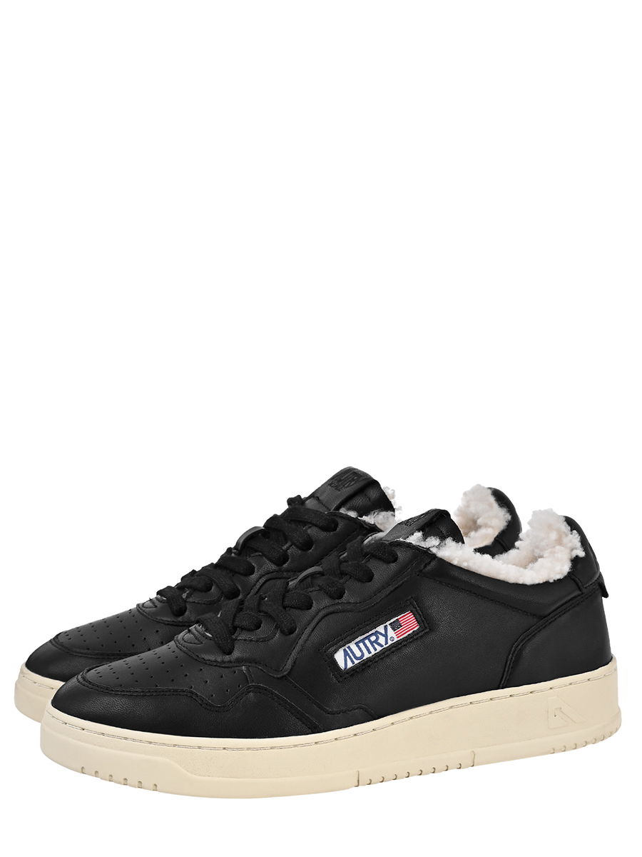 Кеды кожаные на меху