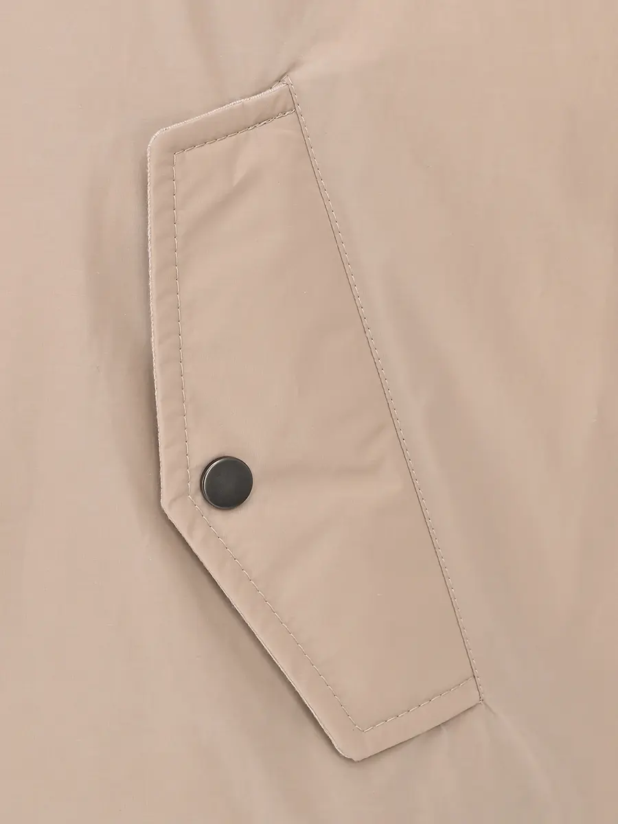 Пуховик однотонный