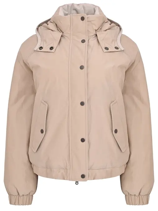 Пуховик однотонный BRUNELLO CUCINELLI