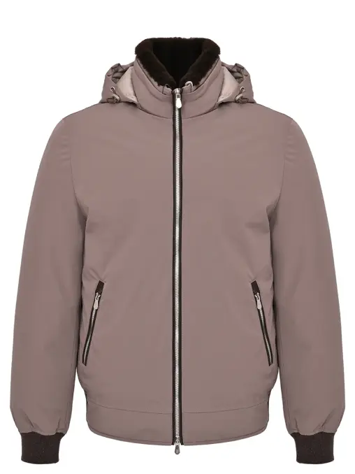 Пуховик однотонный BRUNELLO CUCINELLI