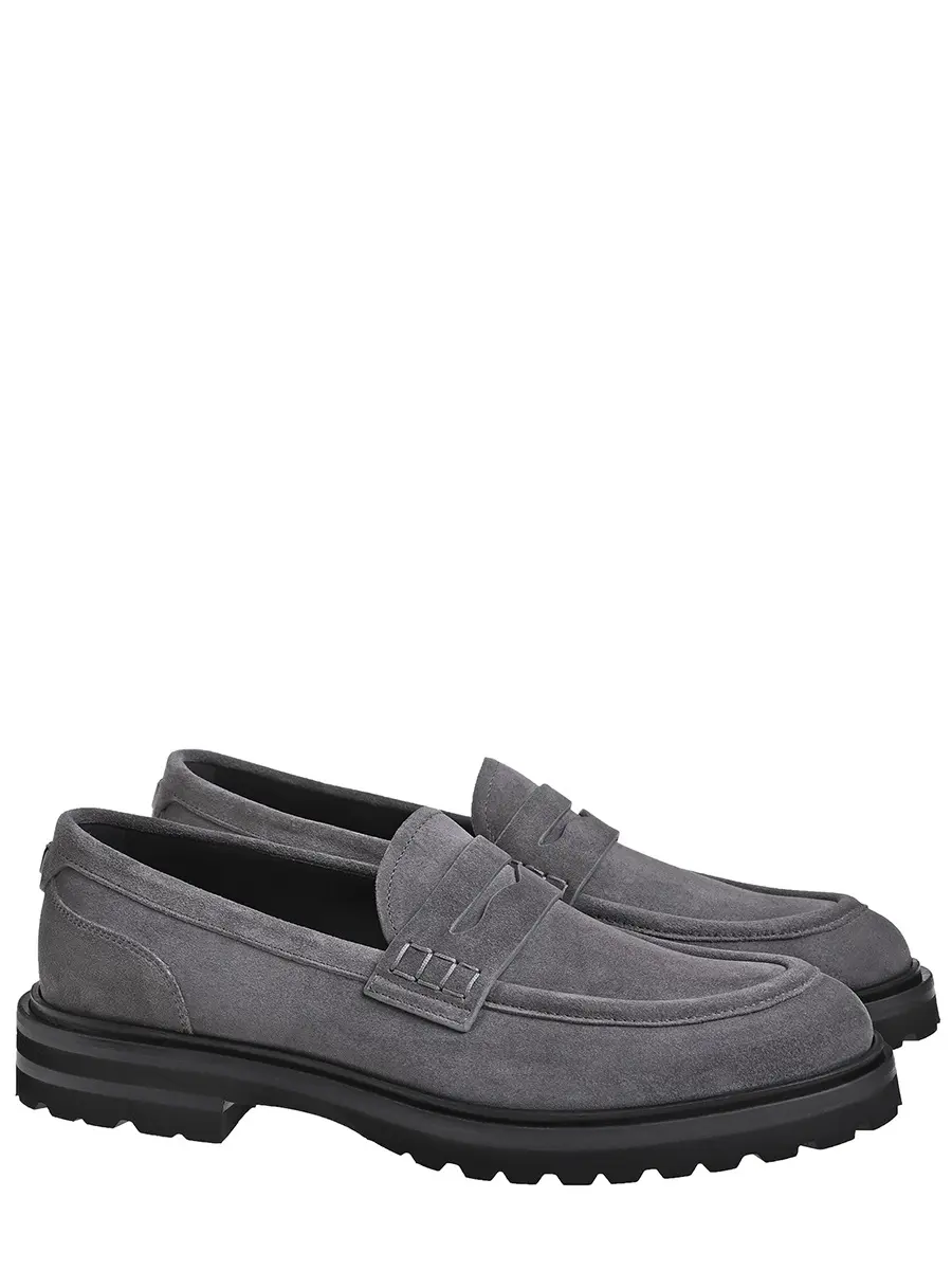 Лоферы замшевые