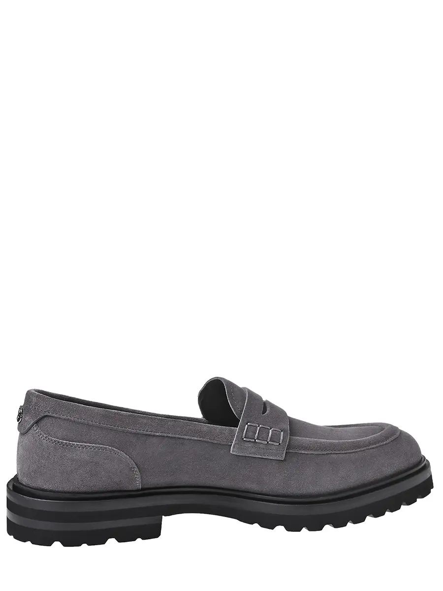 Лоферы замшевые