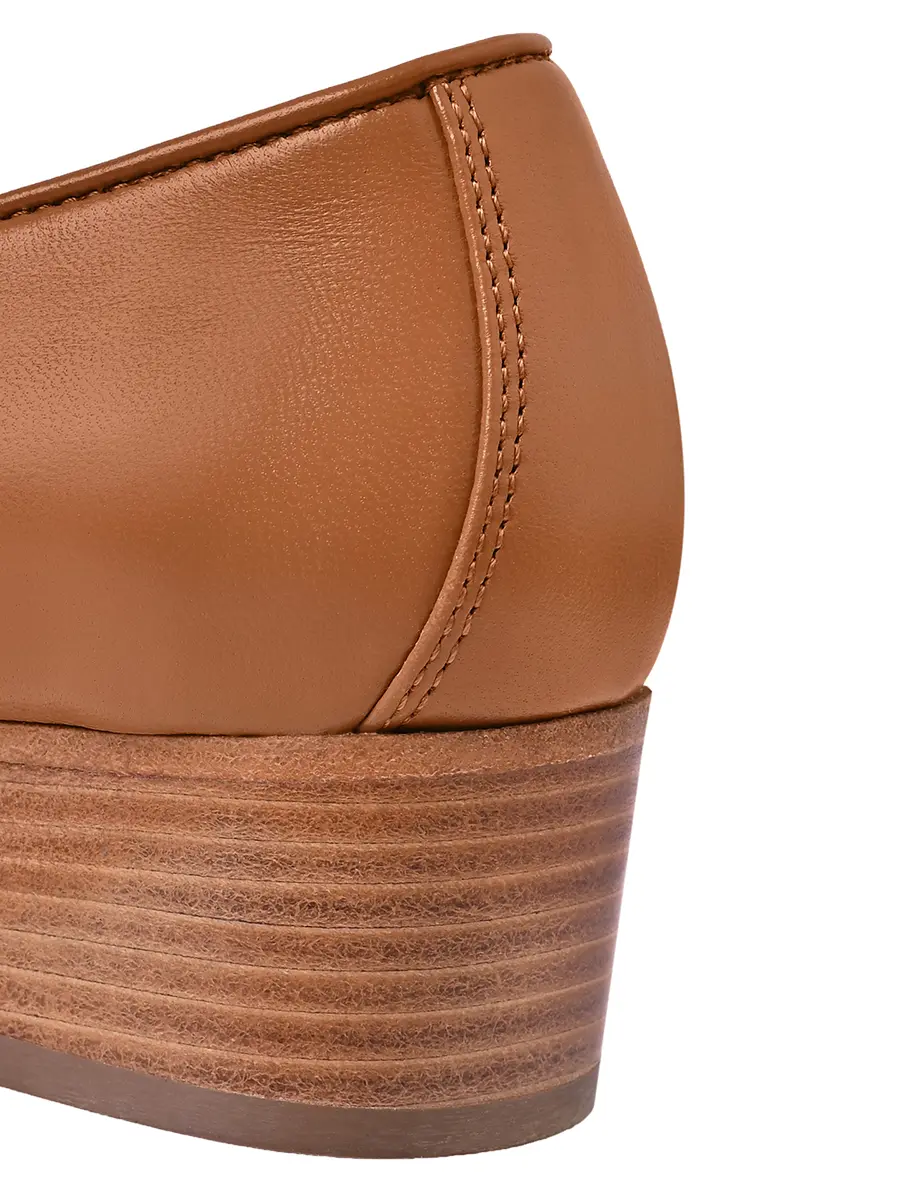 Лоферы кожаные