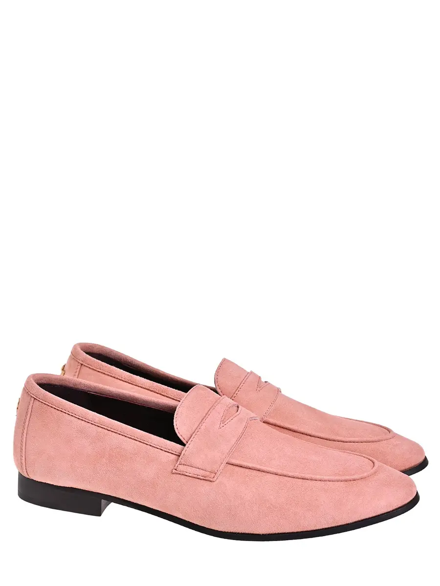 Лоферы замшевые