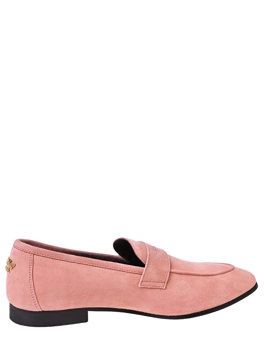 Лоферы замшевые