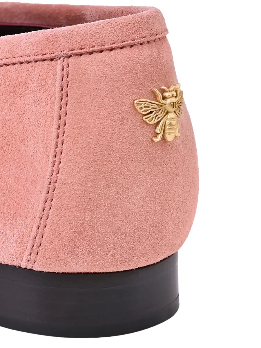 Лоферы замшевые