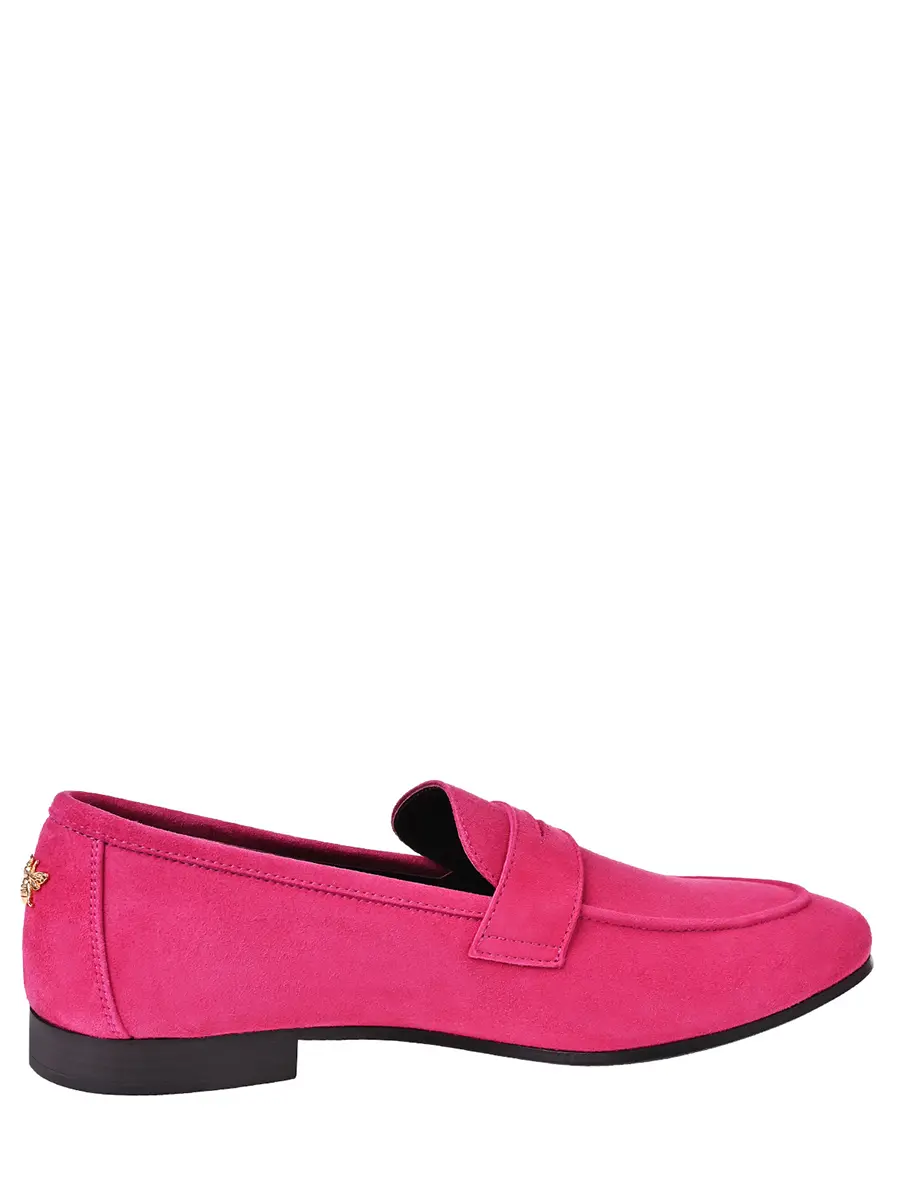 Лоферы замшевые