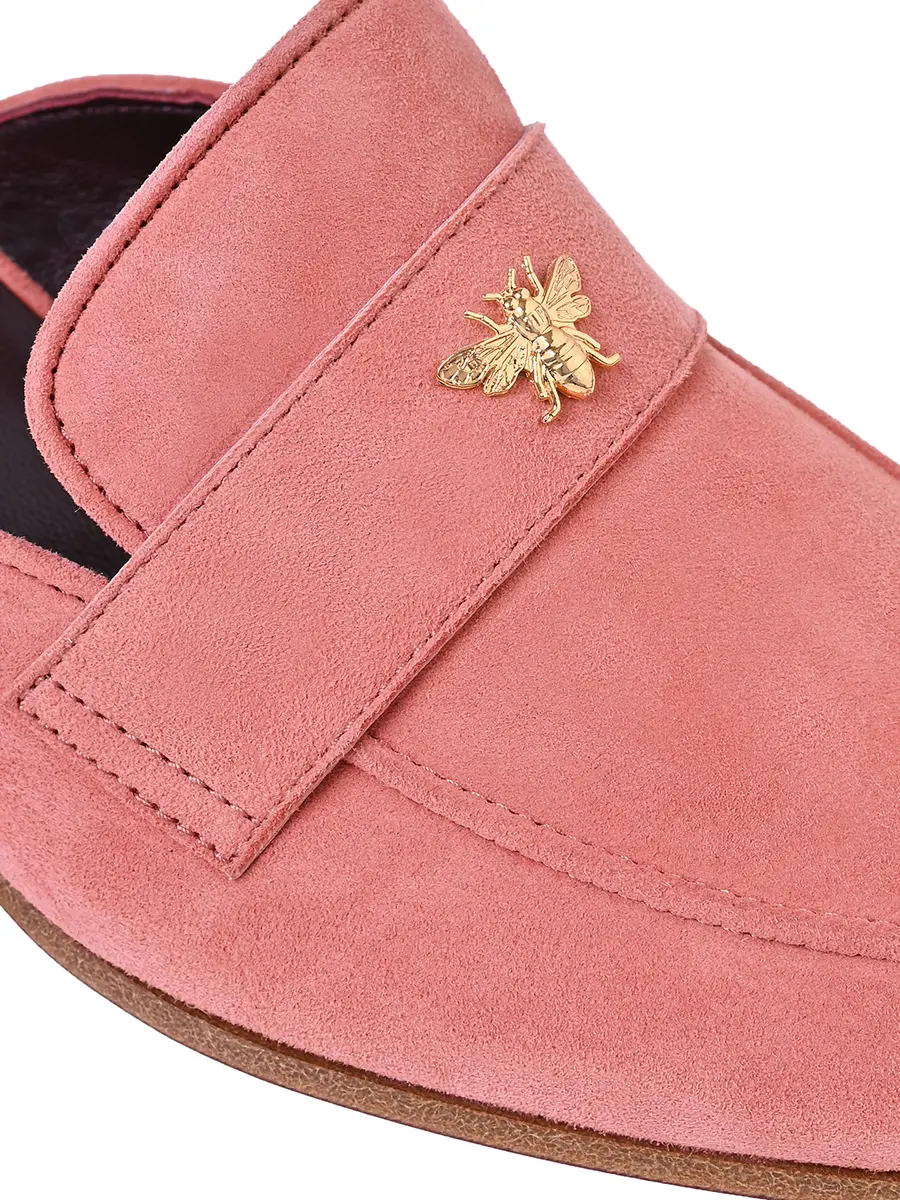 Мюли замшевые