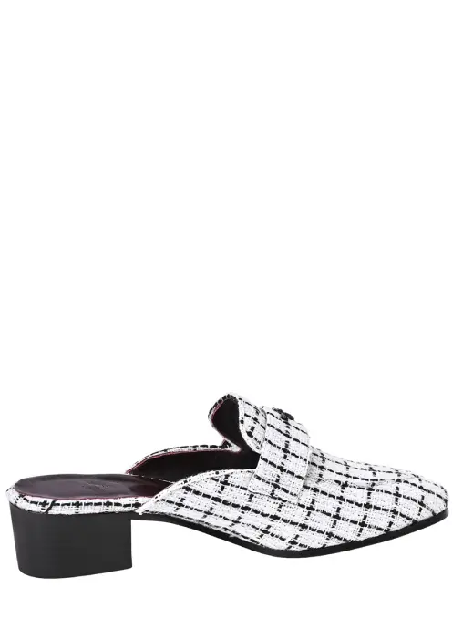 Мюли из текстиля и кожи BOUGEOTTE