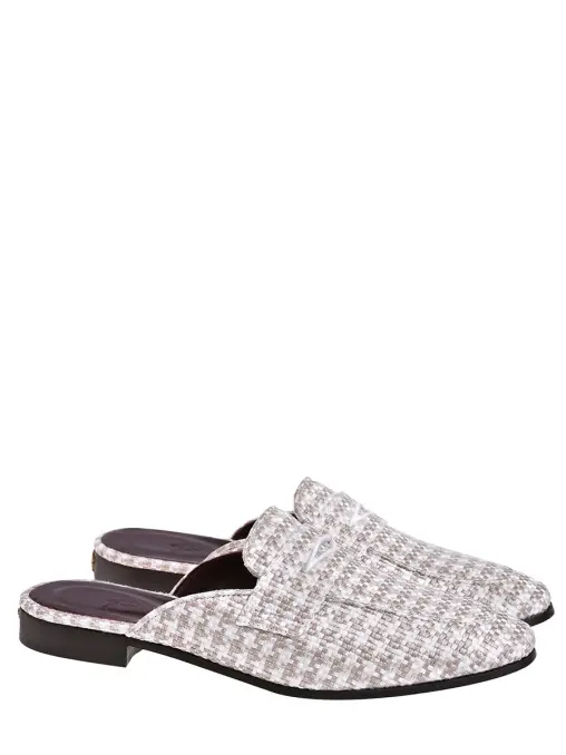 Мюли из текстиля и кожи BOUGEOTTE