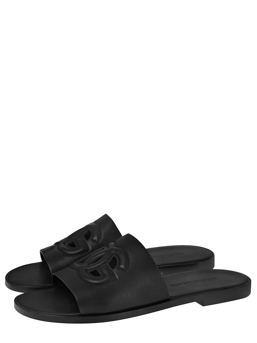 Шлепанцы кожаные