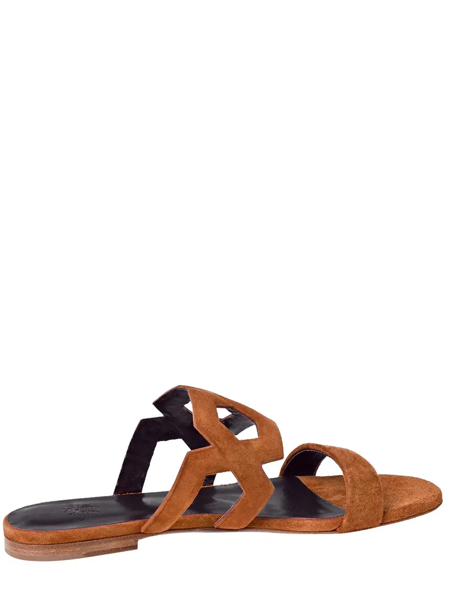 Шлепанцы замшевые